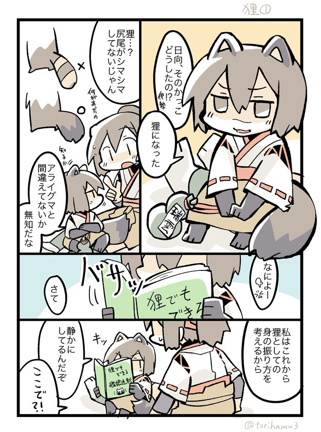 日向の狸さん 