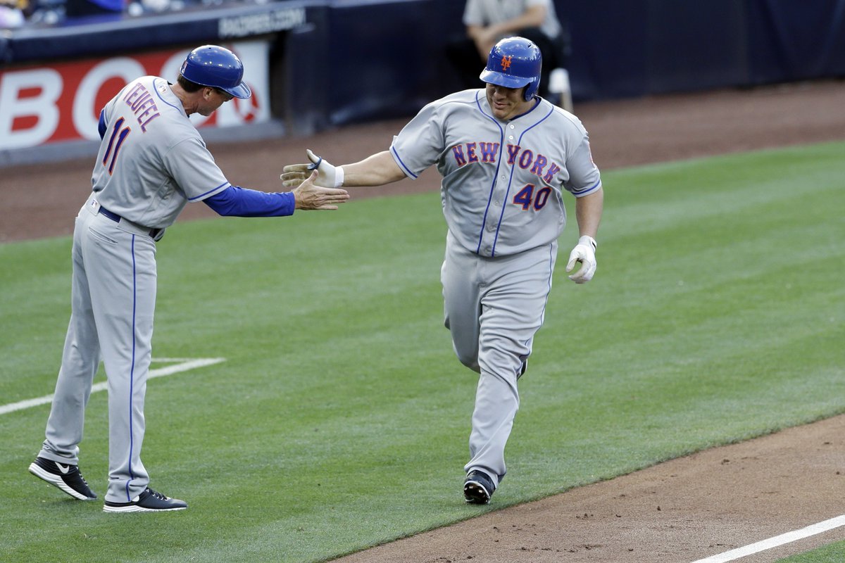 1 year ago today, Bartolo Colon hit his 1st career home run... at 42 years old.