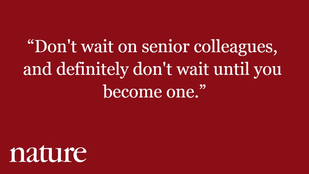 No researcher is too junior to fix science: go.nature.com/2qPNAN2