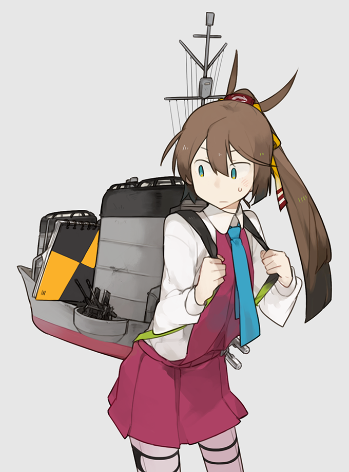 風雲(艦これ) 「一時置き場。 」|グライダーのイラスト