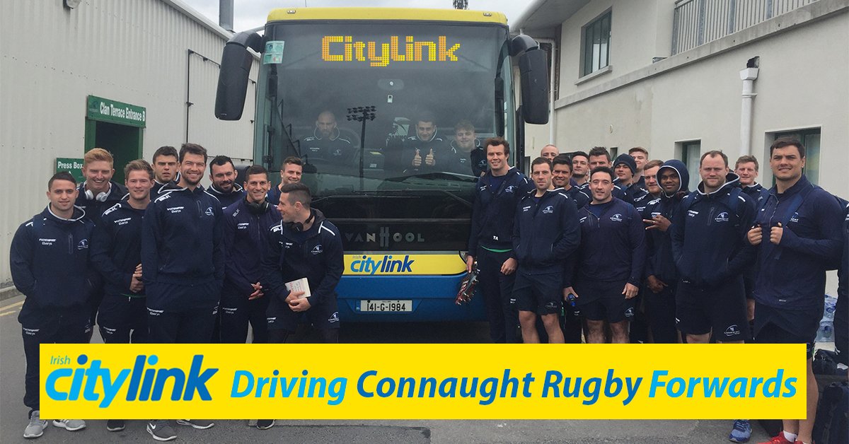 citylinkireland's tweet photo. CityLink is a proud sponsor of @connachtrugby win/lose or draw. @JohnMuldoon8 driving the team forward! Looking forward to the next game https://t.co/tdvUA9QHDu
