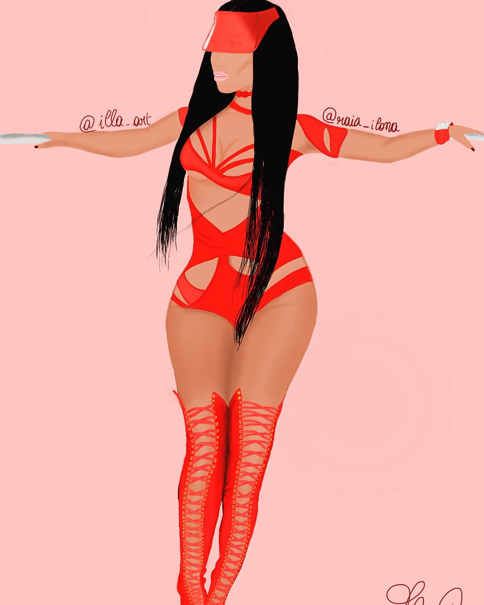 raia_ilona's tweet photo. #draw #nickiminaj #DeGeneresQueen #queenofrap #NickiBBMAs #TheKingdom #onikamaraj #NoFraudsVideo @NICKIMINAJ https://t.co/tWdtTNhhjU