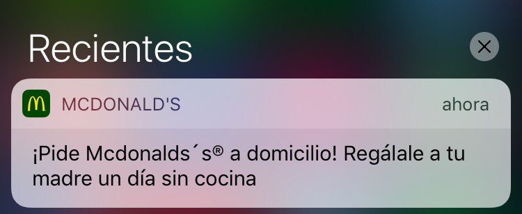 Cesar_Jimenez23's tweet photo. Que dice McDonald's que no hay mejor regalo para el Día de la Madre que un día sin cocinar https://t.co/TqOLnTALRh