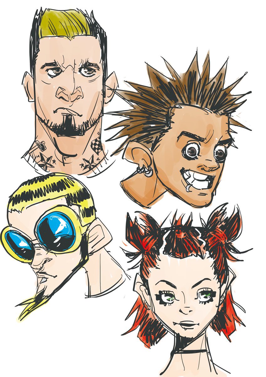 El Pino 11月以降のお仕事下さい A Twitteren 猿カニ合戦のカニチームを90年代に居そうなパンクバンド風擬人化