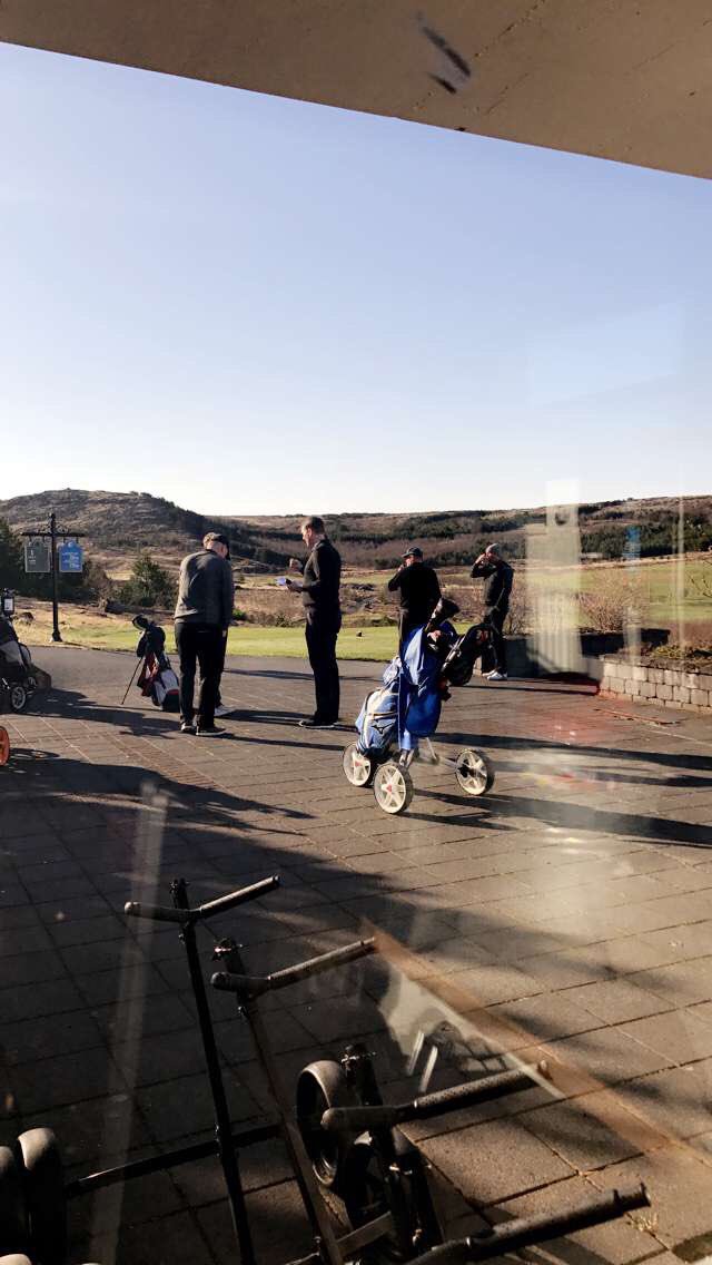 Yndislegt golfveður