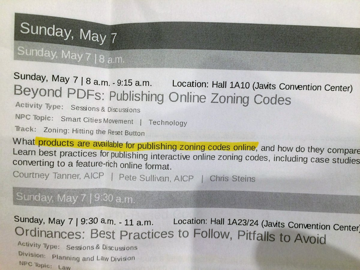 generalcode's tweet photo. Attending "Beyond PDFs: Publishing Online Zoning Codes"? Stop by Booth 522 after to see a #SmarterCodeExperience in action! #NPC17 #eCodes https://t.co/ZmKbW3LkTJ