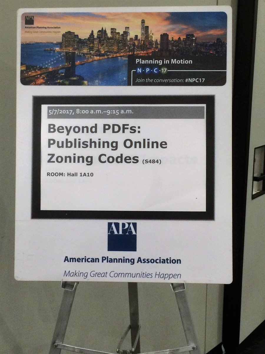 generalcode's tweet photo. Attending "Beyond PDFs: Publishing Online Zoning Codes"? Stop by Booth 522 after to see a #SmarterCodeExperience in action! #NPC17 #eCodes https://t.co/ZmKbW3LkTJ