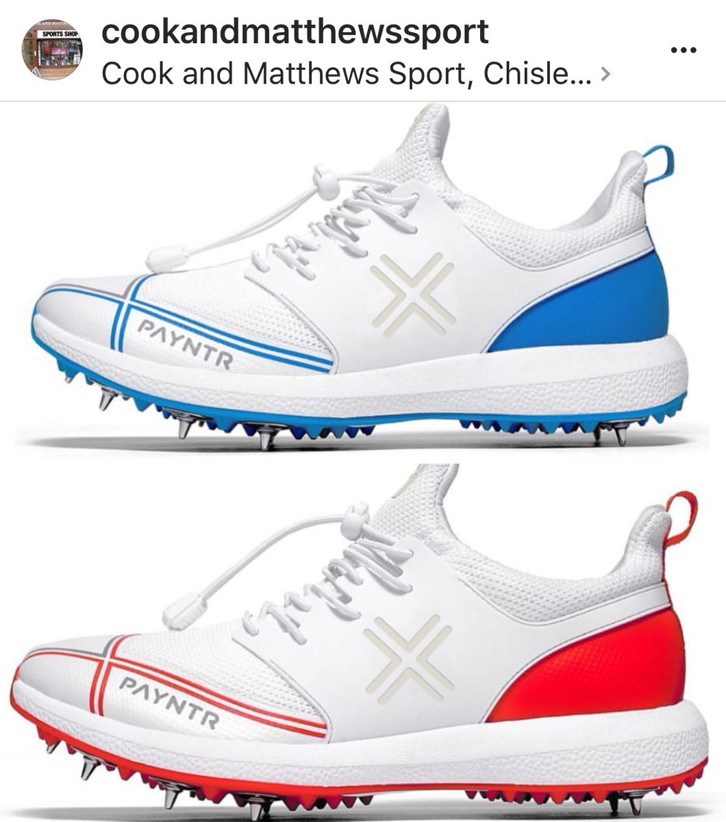 CookandMatthews's tweet photo. #In #shop and on our #website @PayntrCricket shoes grab these #GameChangers #batting and #fielding #shoes #based on a #runningshoe #lightwt https://t.co/zZiYRT7g9J
