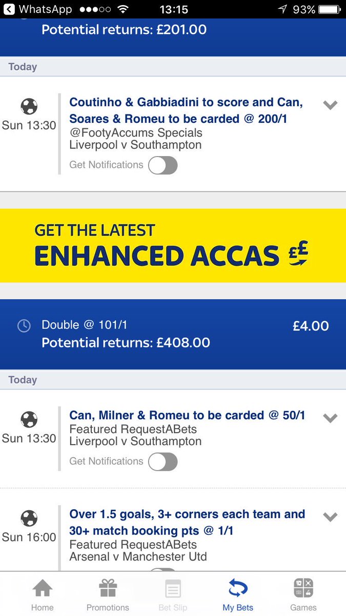 ZeuusEU's tweet photo. @FootyAccums these both look solid!! Went for a double RAB aswell!! Which also looks good! https://t.co/tycR44znX6