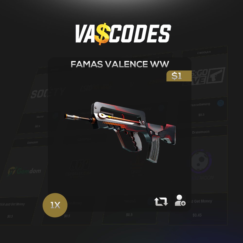 Akilplayzzz's tweet photo. 🎁FAMAS Valence WW

TO WIN:
-RT
-Follow Us
-Visit: https://t.co/WZOluU9S6Y -Turn ON... by #Mitch_John573 via @c0nvey https://t.co/meE6chKyBK