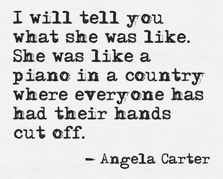 Happy birthday to the late Angela Carter!  