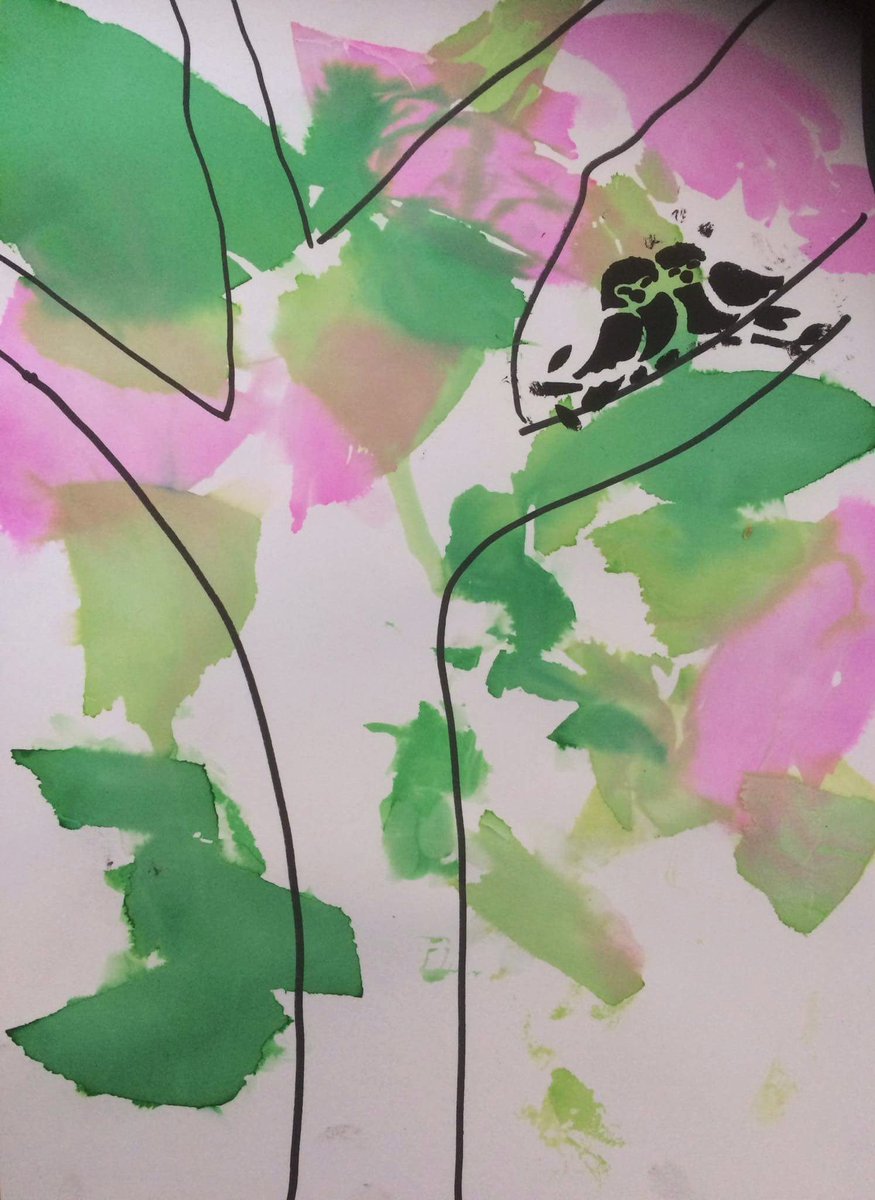 creativemindsan's tweet photo. All things bright and beautiful by the residents at Three Willows care home, Chingford, London. #bleedingtissuepaper #art (Privately owned) https://t.co/Y8yhW0l68D
