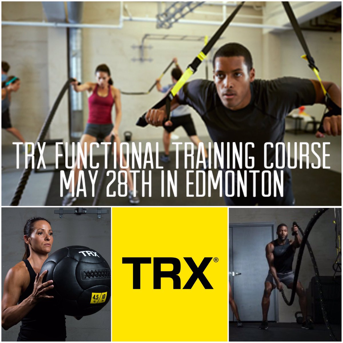 Register TODAY for our next TRX Functional Training Course in Edmonton May 28th! For more info or to register: trxtraining.com/course-schedul…
