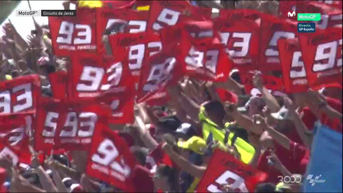 WeAre93's tweet photo. 🏁FINAL @marcmarquez93 termina segundo en #SpanishGP 🇪🇸
Second place for #MM93  Good race champ!👏
 #IAM93  #SpanishGP #MotoGP https://t.co/wqeufnFVi0