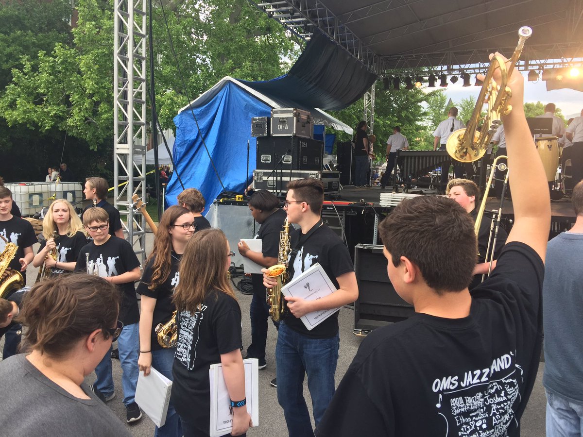 OMS Jazz Band rocked the stage at the Murfreesboro Jazz Fest