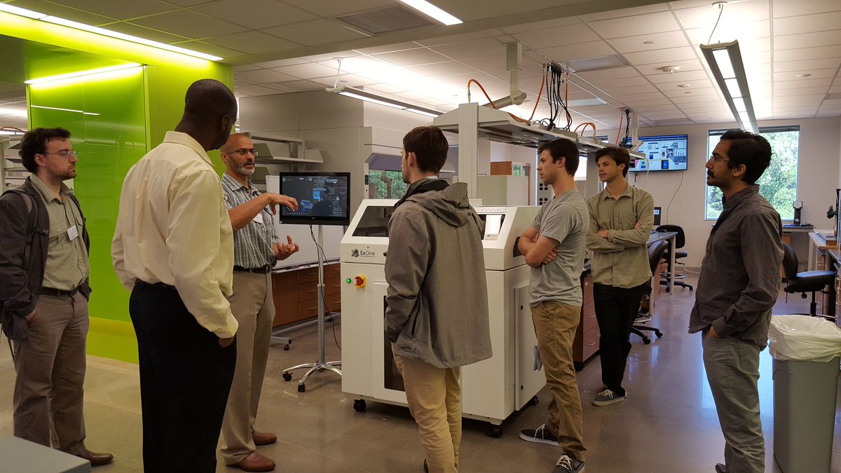 higgsf's tweet photo. Good to have tribo-guru Dr. J. Streator from @GaTechEngineers in the house @thePFTL during the Contact Mechanics workshop @RiceUniversity . https://t.co/uk5n95hZH3