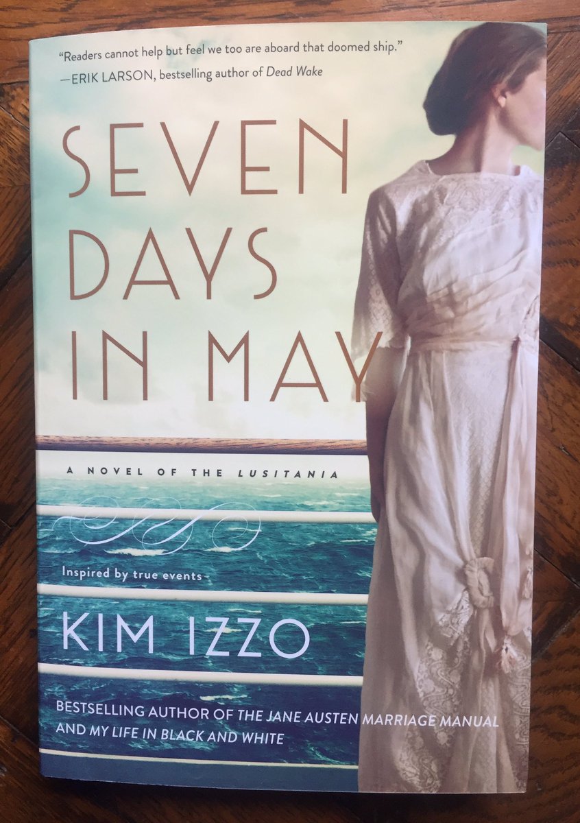 NathAt's tweet photo. On anniversary of the RMS Lusitania sinking, new historical novel SEVEN DAYS IN MAY (adjacent period research gowns by Lucile, Pickett) https://t.co/7SnWYZJumW