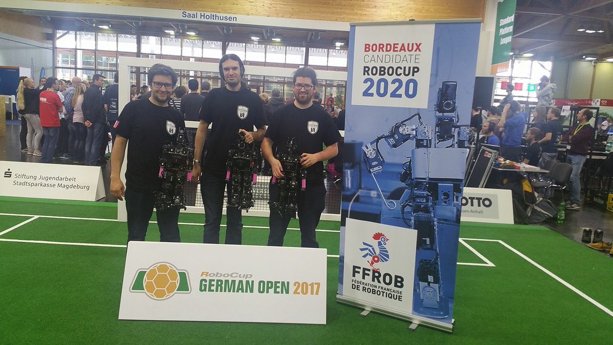 L'équipe <a href="/RhobanRobots/">Rhoban</a>  sur le podium du #GermanOpen en attendant une #robocup2020 à #bordeaux