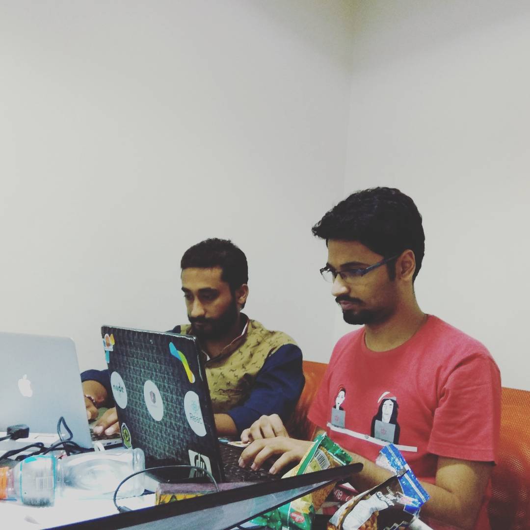 gauravagg15's tweet photo. After spending a night on my Mac finally a product created. @AngelHack  #coding #hacking https://t.co/nY4NRkuWwv