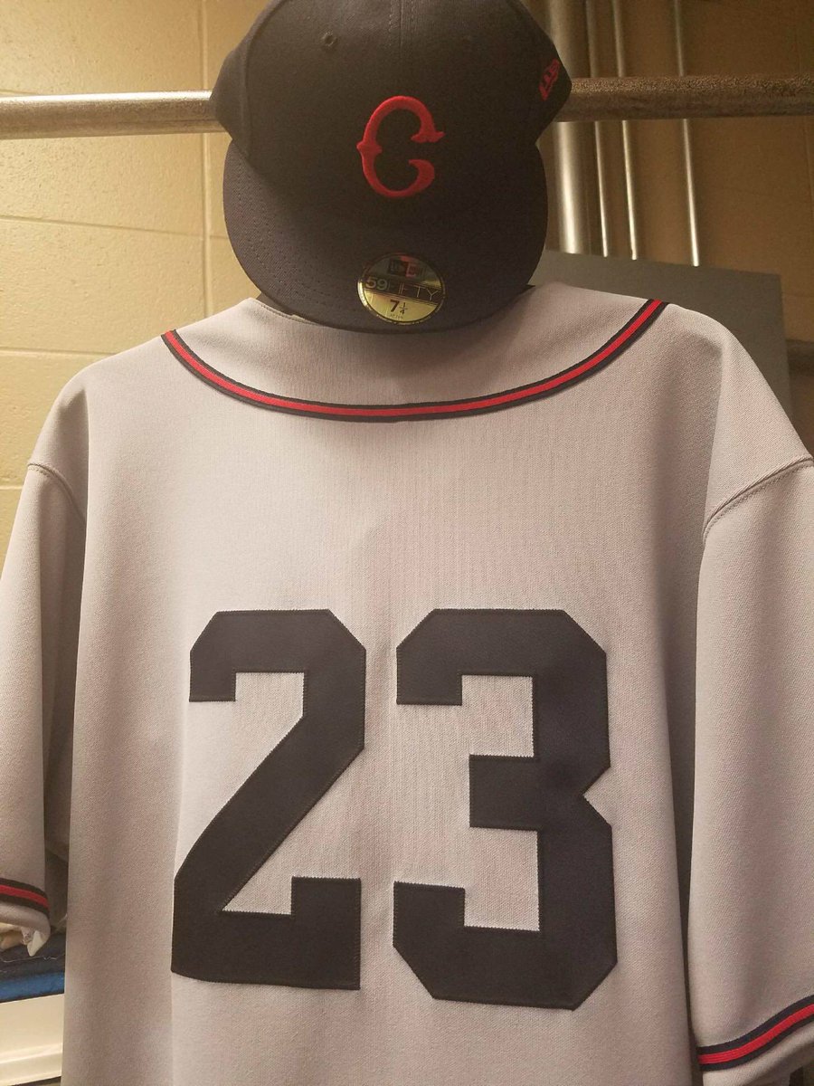CleGuardians's tweet image. Another look at today's Cleveland Buckeyes threads as part of KC's Salute to the Negro Leagues.