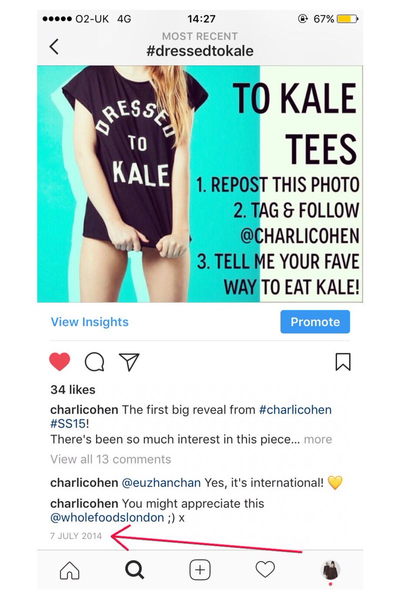 charlicohen's tweet image. Instagram doesn't lie about dates. Here's the first reveal of our #dressedtokale tee back in 2014. @target knock off: 2017. #targetfail