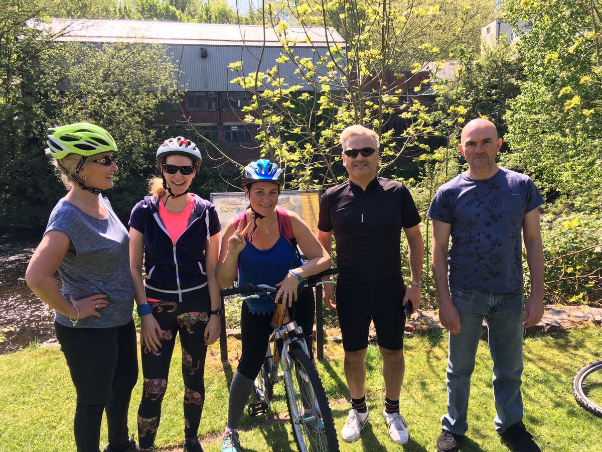 Beautiful biking weather in Stockport @MySKLifeline hit the road this afternoon #wellbeing #fitness # health