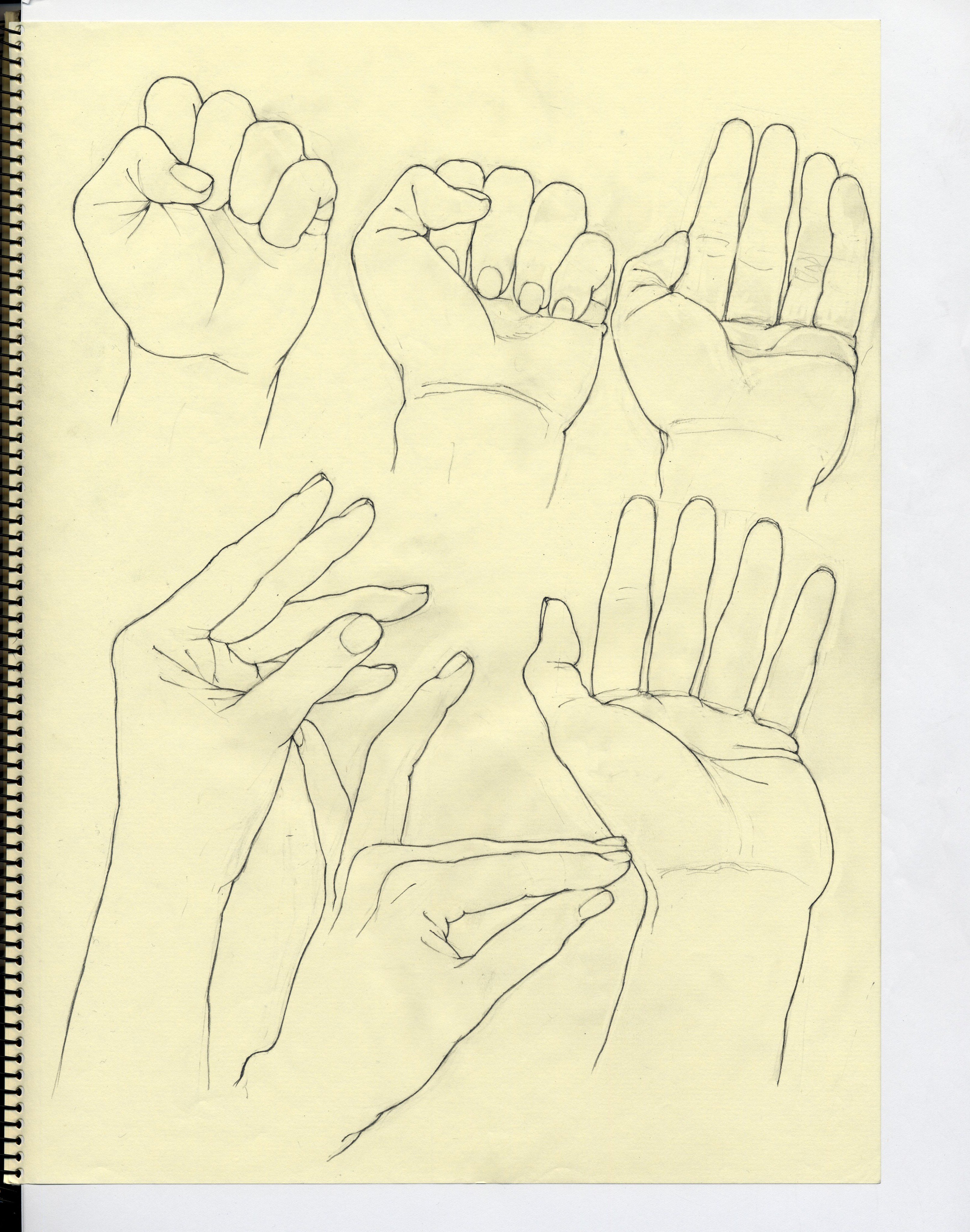 小林直樹 変遷する手の描き方 鉛筆を持たなくなって早数ヶ月 現在の絵描いた物を見て勉強の合間に落書き クロッキーの必要性を痛感した 左が17年現在 右上２枚が12年学生時 右１番下が16年某忍者アニメの影響大の時 同人誌の素材 T