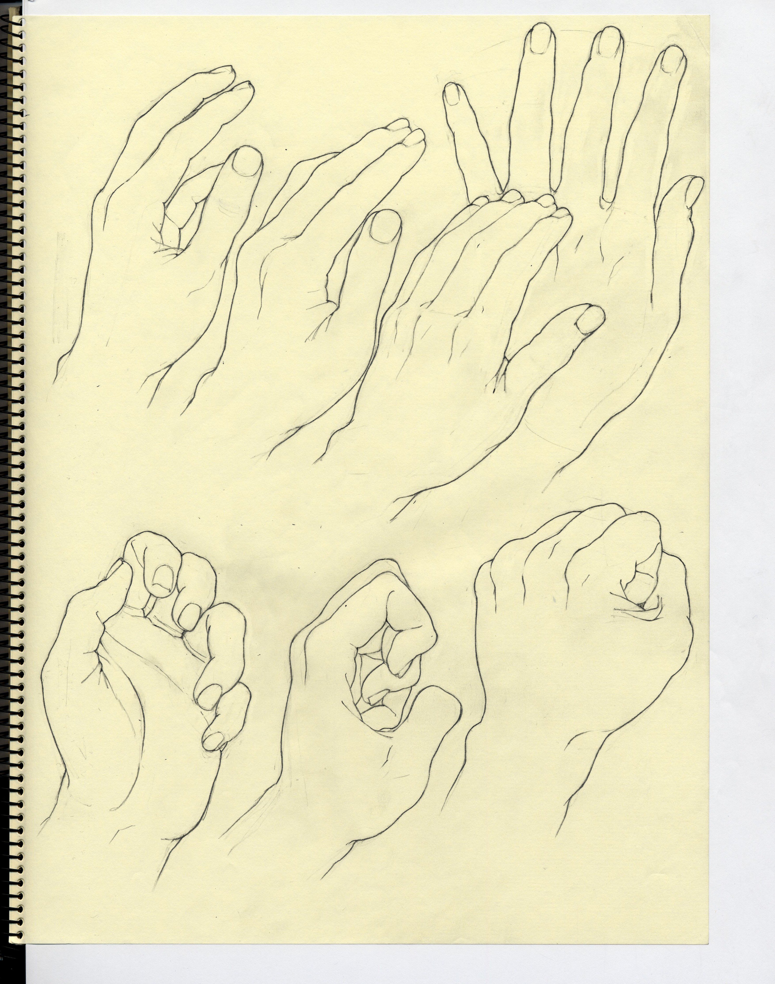 小林直樹 変遷する手の描き方 鉛筆を持たなくなって早数ヶ月 現在の絵描いた物を見て勉強の合間に落書き クロッキーの必要性を痛感した 左が17年現在 右上２枚が12年学生時 右１番下が16年某忍者アニメの影響大の時 同人誌の素材 T