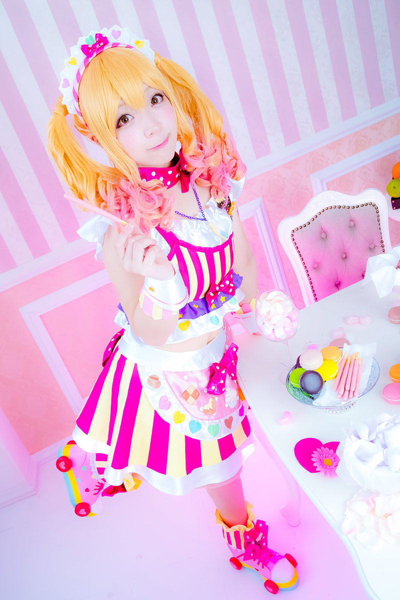 茅津琉 孤島や森やら コスプレ アイカツスターズ 虹野ゆめ Sweet Shop 虹野ゆめ 茅津琉 Photo ゆうじ Aikatsu アイカツスターズ