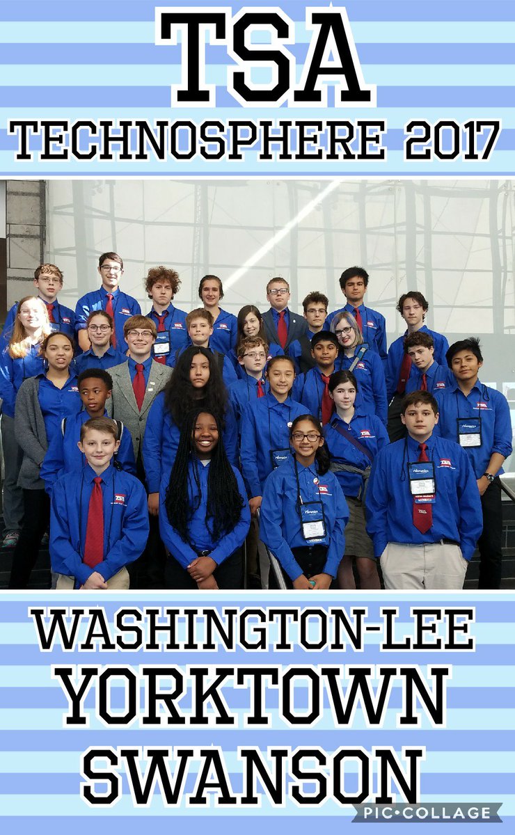 daniellenmeyer's tweet photo. @GeneralsPride @Ms_Brawner @YorktownHS @MrDemarino @SwansonAdmirals @APS_CTAE at @VirginiaTSA State Conference! Great job to all members!! https://t.co/JWoNQWn9M1