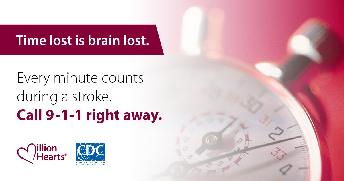 Think FAST: Face, Arms, Speech, &amp; Time! Learn what to do if you or someone you love... ln.is/tOM8x by #CDCgov via <a href="/c0nvey/">Convey</a>
