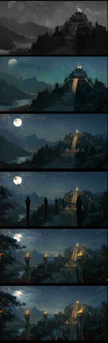 ConceptTuts's tweet photo. Encironment  - Dawnpu #concetpArt #concept #art #tutorial #stepbyspet https://t.co/SGSCTiffhw