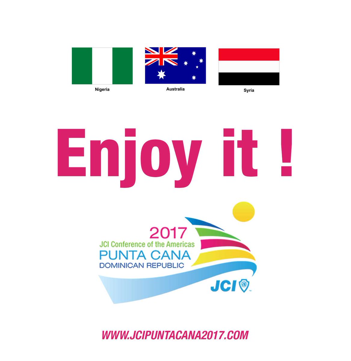 #JCIPuntaCana17 #EnjoyItAll #DisfrútaloTodo #JCI #IamJCI#YouareJCI #WeareJCI