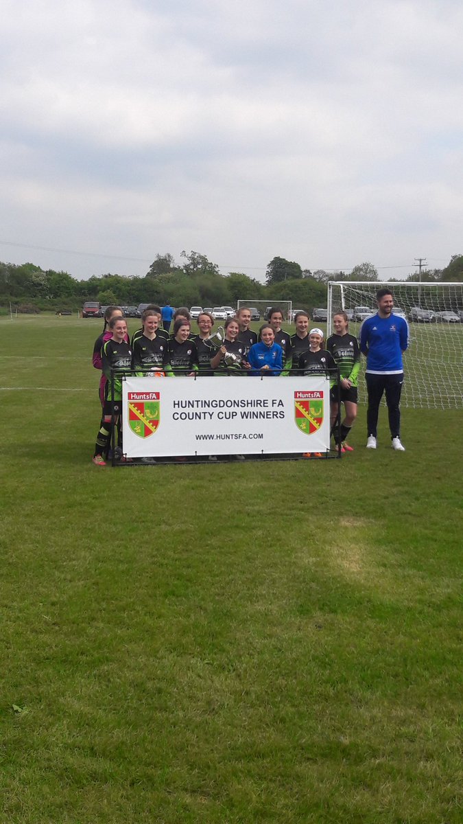 HuntsFA's tweet photo. Winners of the first ever Hunts u13/14 girls cup final, Yaxley Juniors Girls U14! @yaxleyfc https://t.co/KPIJe4xmwz