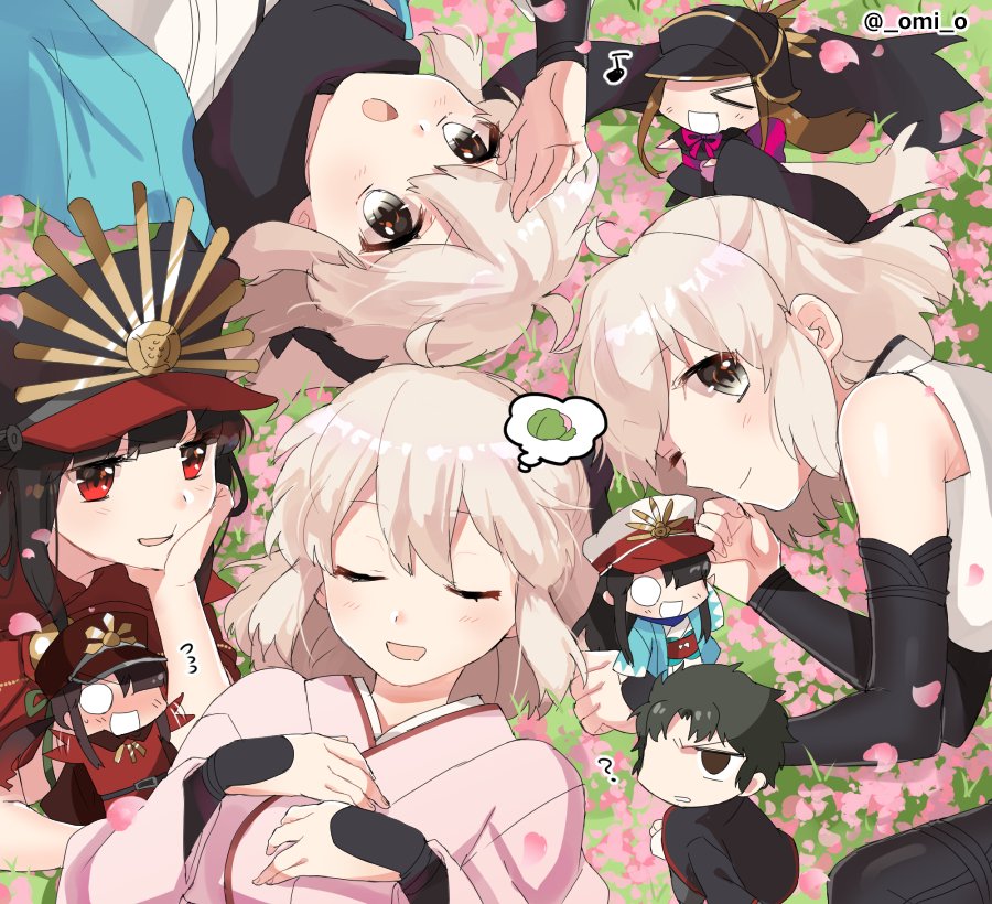 織田信長(Fate) ,織田信長 ,沖田総司 ,桜セイバー 「沖田さんがたくさん 」|omi*のイラスト