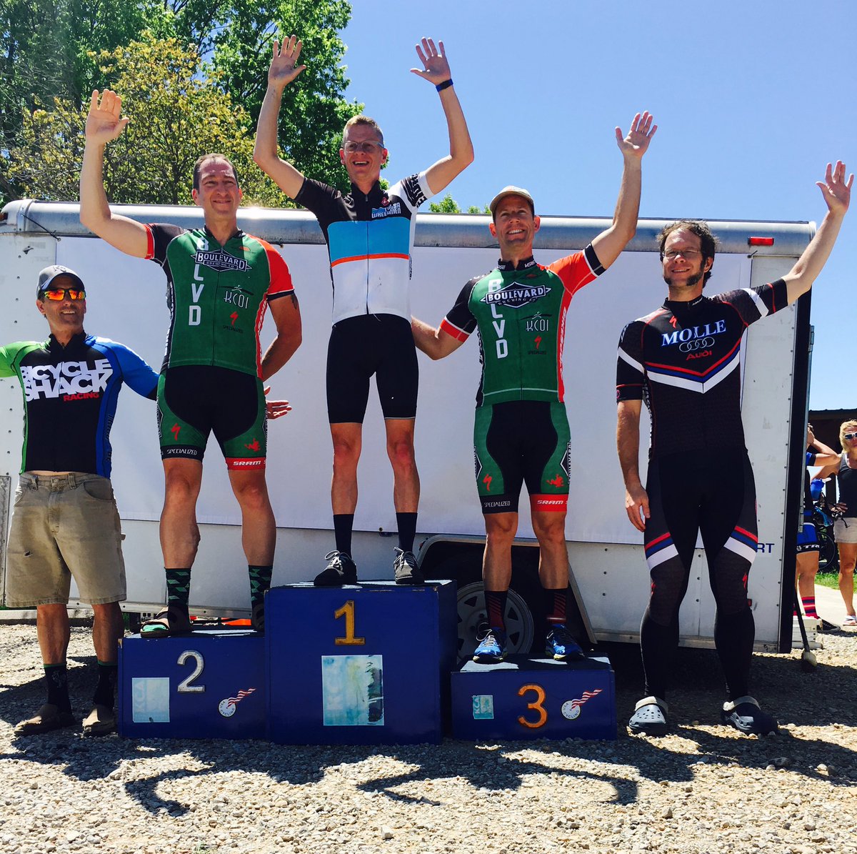 EricHowser's tweet photo. I good day for the team. Found more than one spot on the podium @KCOIBoulevard @Boulevard_Beer @VTGrandPrix @EricHowser @ComputerBiker https://t.co/Ur6yeJr2Yw