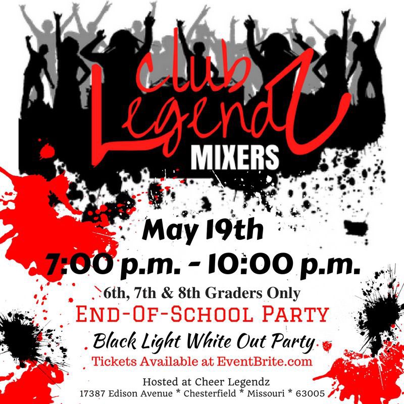 club_mixers's tweet photo. Cheer Legendz has provided services to middle schoolers for 11 years. We are happy to add Mixers at our facility in the Chesterfield Valley. https://t.co/Nh7ctRP9dB