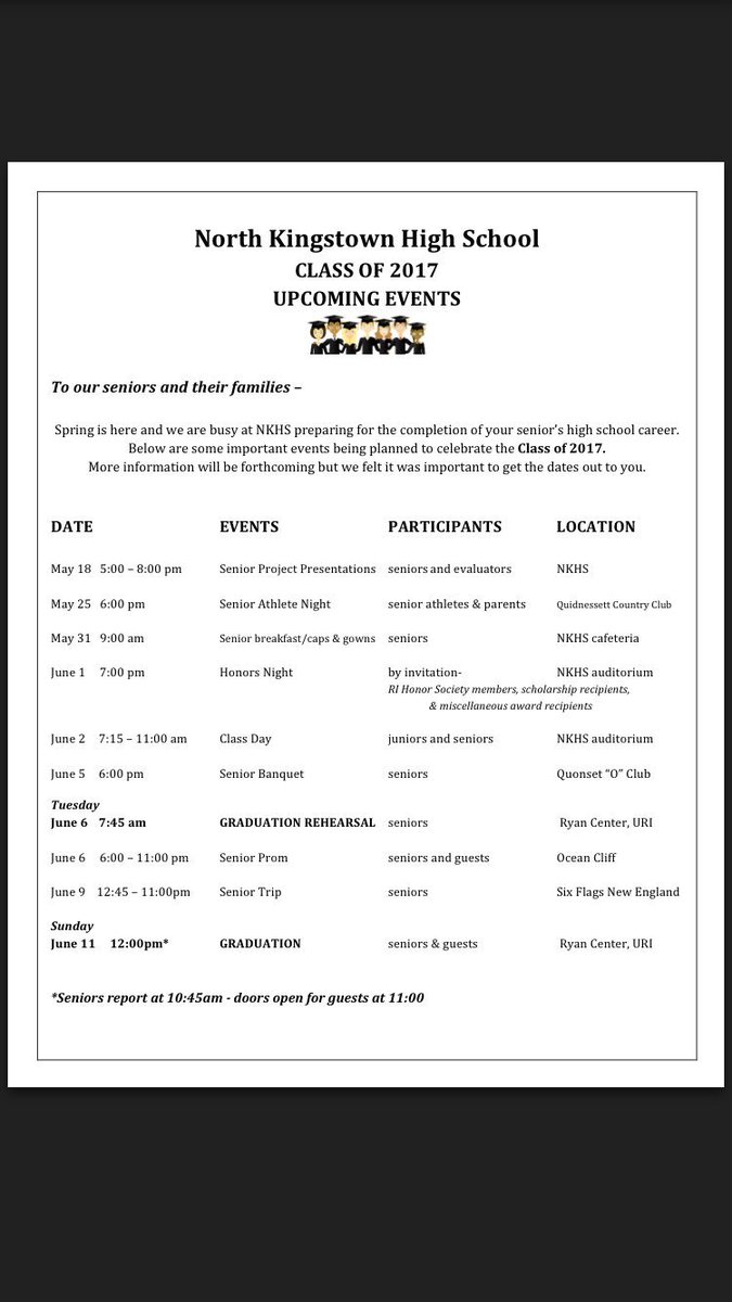 NKHS_2017's tweet photo. Remember to buy your tickets this week after school in Room 117! Here is a list of all Senior Week events: https://t.co/eAUyma0AUe