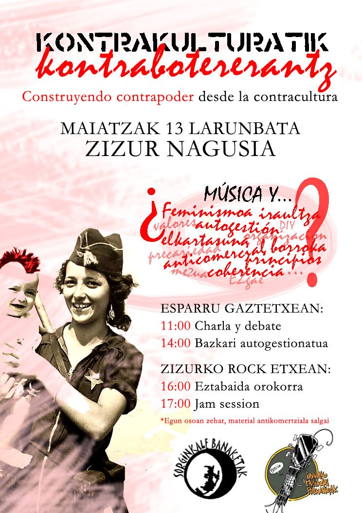 Sorginkale's tweet photo. "Mezudun talde batean edo talde autogestionatu batean jotzen baduzu, musika arma bat dela pentsatzen baduzu...": https://t.co/qTRTnfFYkU https://t.co/x6E0ye9oZS