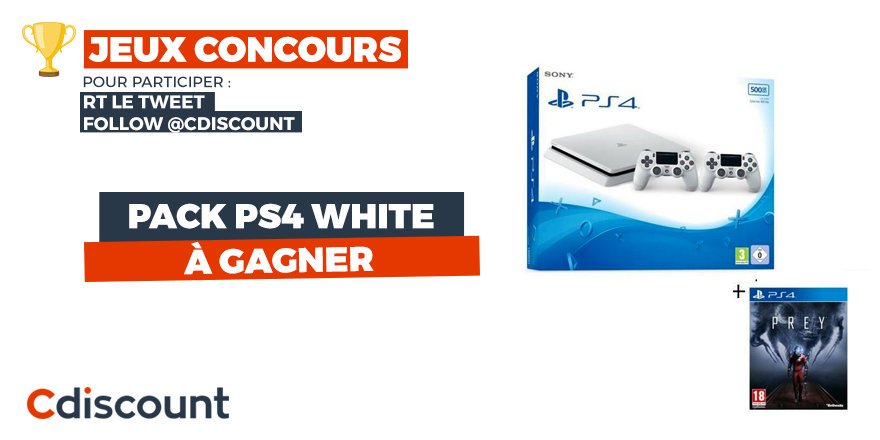 LemToi's tweet photo. ⏰ #Concours

🎁 Pack PS4 white + manette + Prey ➔ https://t.co/zxMxL1bKJM 📍 Pour participer :
RT +... by #carineboutet via @c0nvey https://t.co/0dqdi1uYYQ