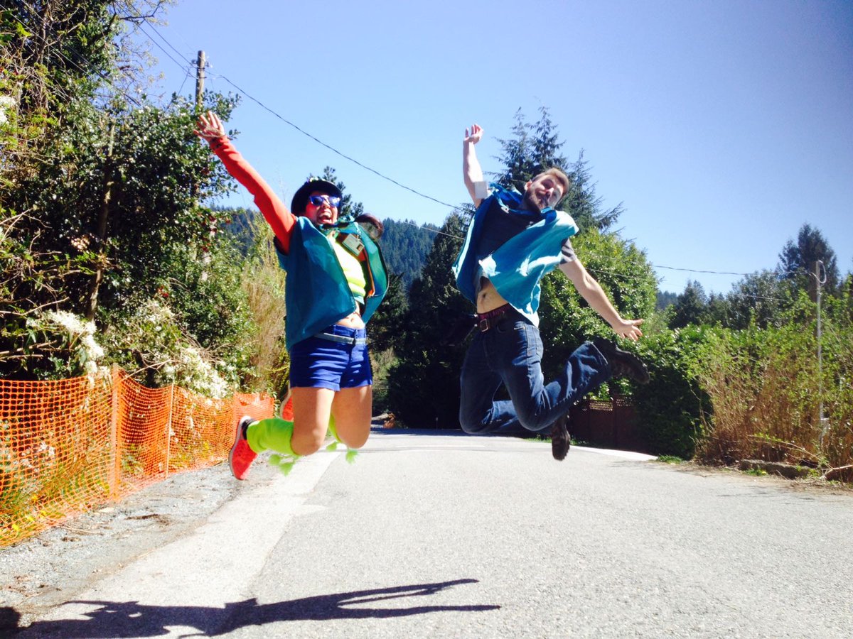 Our #Vancouver #Fundraisers jumping for #Joy! Makes sense, when you get to #Work outside with your #Friends in the #Sunshine.