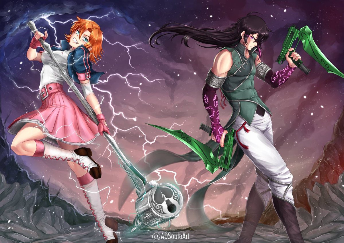 Adsoutoart Rwby Fanart Nora Valkyrie And Lie Ren Anime Manga Rwby Fanart Noravalkyrie Lieren Jnpr Clipstudio