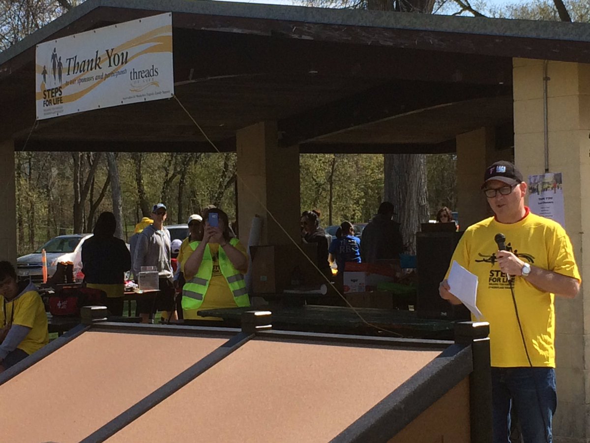 DaniDes13's tweet photo. Jamie Hall from #safeworkmb opening 2017 #StepsForLife https://t.co/Mg4dBR1P62