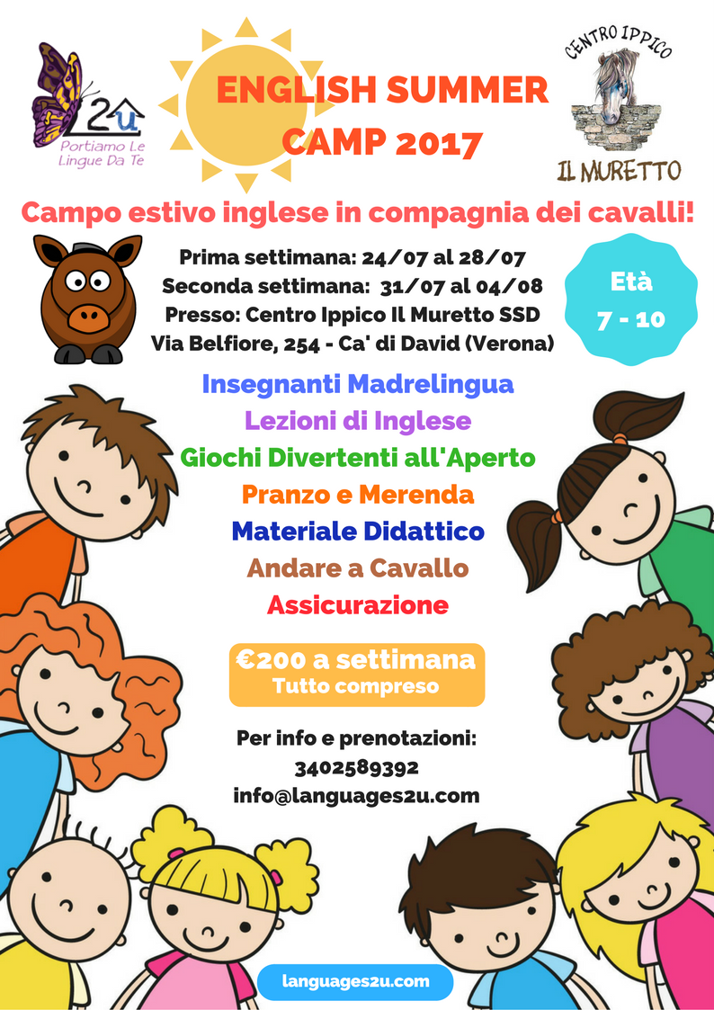 Languages2u's tweet photo. Campo Estivo Inglese Verona 2017! @Languages2u 
https://t.co/YFR5ZB71YF
https://t.co/Sfrm7MEn7B https://t.co/FwrIDuUUjC