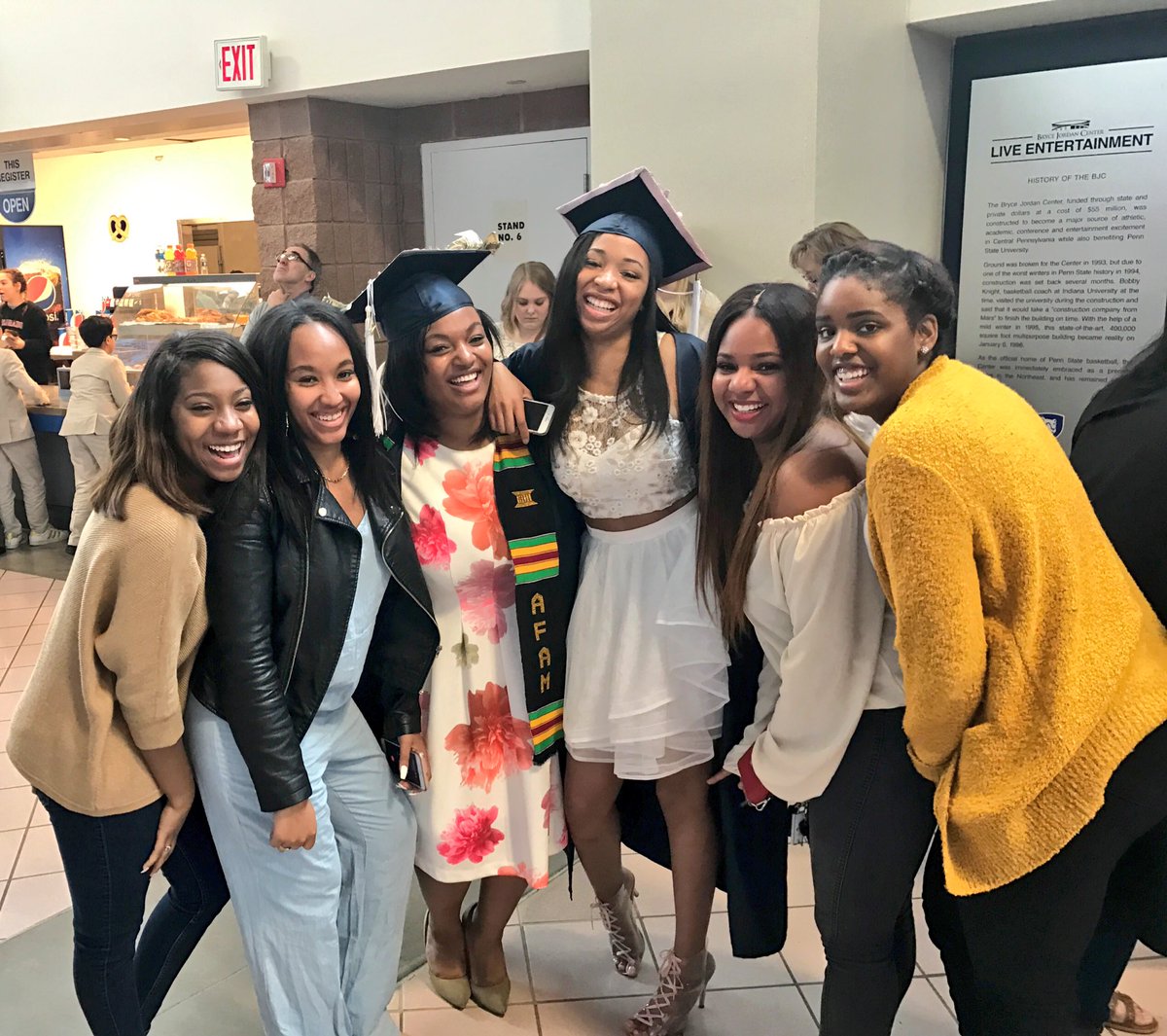 MWF_PSU's tweet photo. Congrats to our President @_lovebreex3 &amp; Corporate Liaison @migosmorgs on graduating from Smeal College of Business! MWF loves you💜 https://t.co/7m4Jjpp8wI
