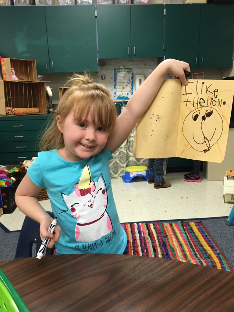 hkroberts's tweet photo. #christielearns "I can make books about The Zoo using Kinder words since I will be in Kinder in 25 days!!!" I LOVE my writers.  So proud... https://t.co/WIyEqDAPk6