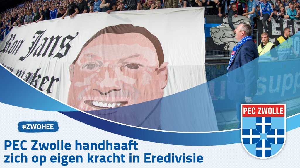 PECZwolle's tweet photo. PEC Zwolle handhaaft zich op eigen kracht in Eredivisie: https://t.co/NOX4hwSp0i #zwohee #peczwolle #desespereertnimmer #ronbedankt https://t.co/r2G8ykpbxF
