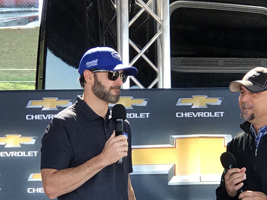 SonnyCook48's tweet photo. Got to see Jimmie and my wife got his autograph at Talladega #NASCAR #GoJimmieJohnson48 https://t.co/SvcRENfEGx