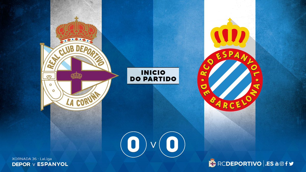 RCDeportivo's tweet photo. Arranca o #DéporEspanyol en Riazor!!!!! #DaleDÉ https://t.co/bOGCvv15ui