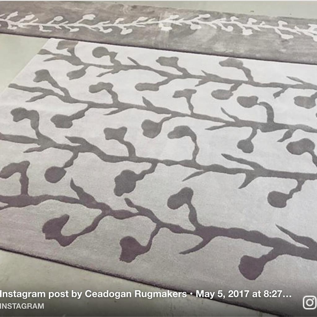 #ceadogan making their magic with one of my rug design 'Hawthorne'